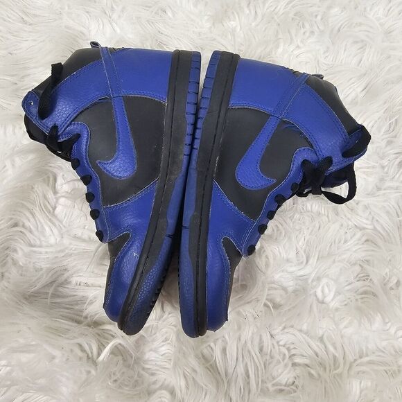 Nike Dunk High GS Black Old Royal Size 4Y/Womens 5.5 308319-024 - Picture 5 of 9